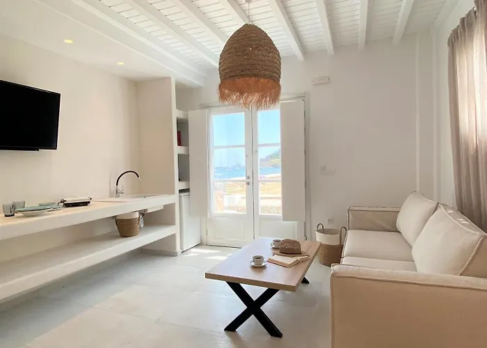 Апартаменты Absolute Water Front Properties By Blue Waters Mykonos